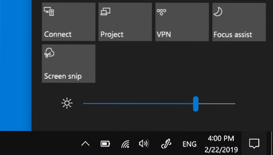 controle de brilho do windows 10