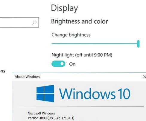 le contrôle de la luminosité de Windows 10 ne fonctionne pas