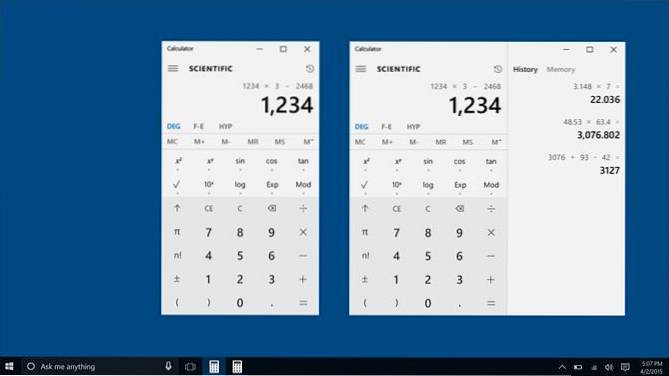 atualização da calculadora do windows 10
