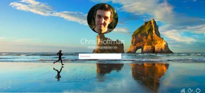 Windows 10 cambiar la imagen de inicio de sesión