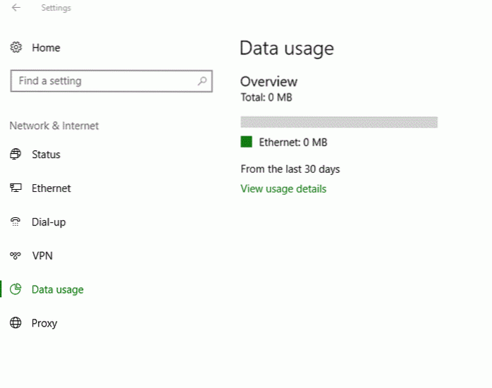 Windows 10 Datennutzung funktioniert nicht