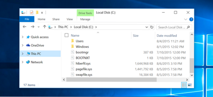 Windows 10 usuń swapfile sys