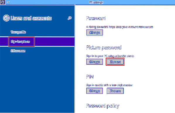 Windows 10 dezactivează parola și pinul