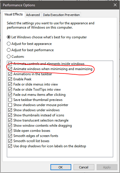 Windows 10 dezactivează PowerShell pentru efecte vizuale