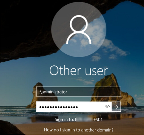 profil de domaine windows 10 au local