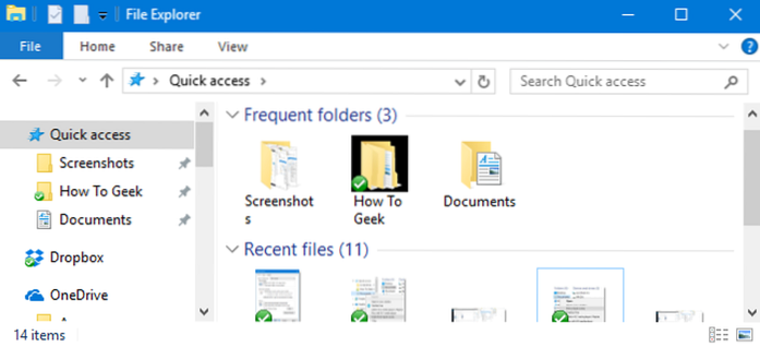 Szybki dostęp do eksploratora plików systemu Windows 10 pracujący nad nim