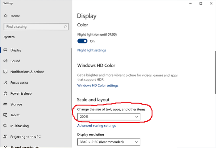 escalado del explorador de archivos de windows 10