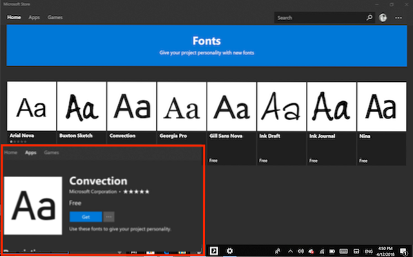 pobieranie czcionek dla systemu Windows 10