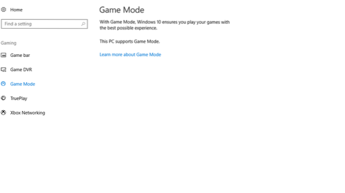 mode de jeu windows 10 activé ou désactivé reddit