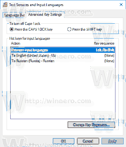 Windows 10 snabbtangenter ändras