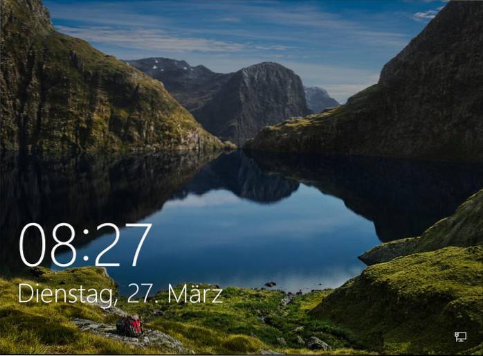 windows 10 plassering av låseskjermbilder