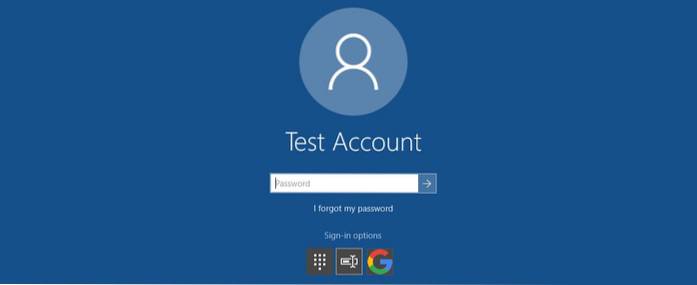 inicio de sesión de windows 10 con cuenta de google