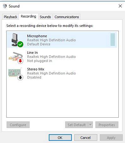 microphone windows 10 ne fonctionne pas