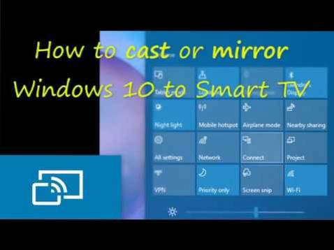windows 10 mirror screen to tv
