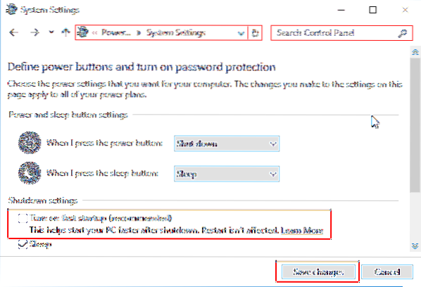 windows 10 not shutting down