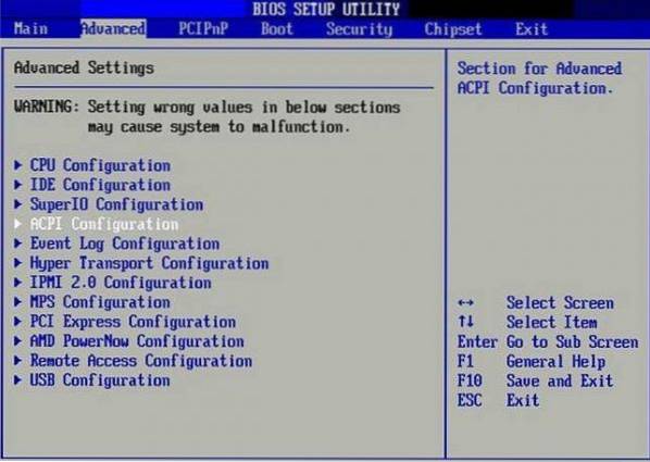 reiniciar Windows 10 a BIOS