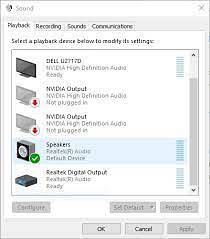 windows 10 reset audio settings