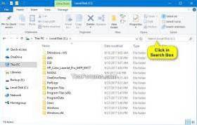 Windows 10 pesquisa em arquivos
