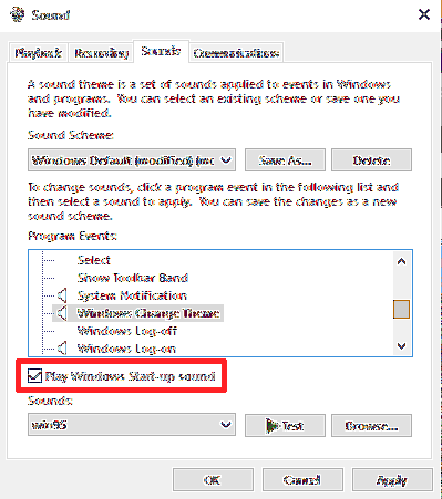 Windows 10 Startsound