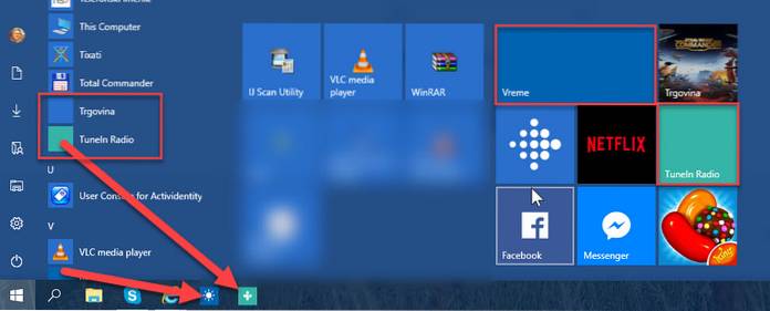 po aktualizaci chybí dlaždice systému Windows 10