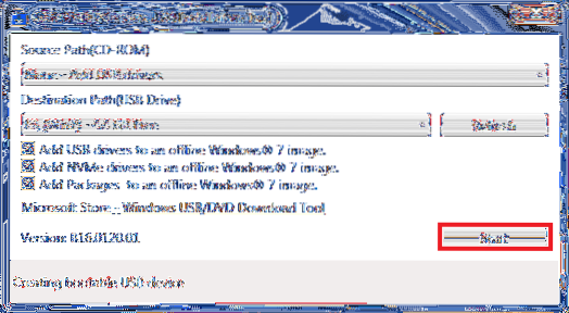 Windows 10 USB Creator Dienstprogramm
