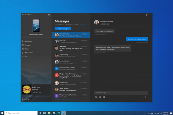 windows 10 votre téléphone audio