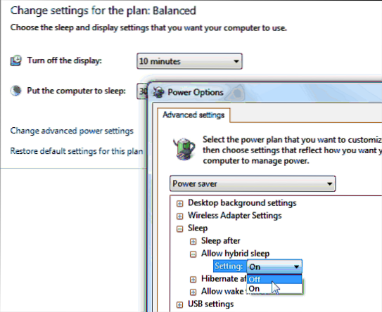 windows 7 enable hibernate