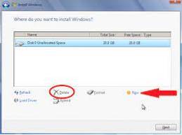 Windows 7 installer le disque dur de format