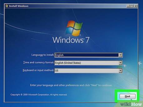 metoda de instalare Windows 7