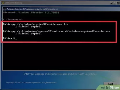 Windows 7 resetovat heslo správce