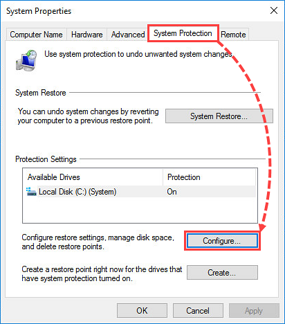 Windows 7 disattiva ripristino configurazione di sistema