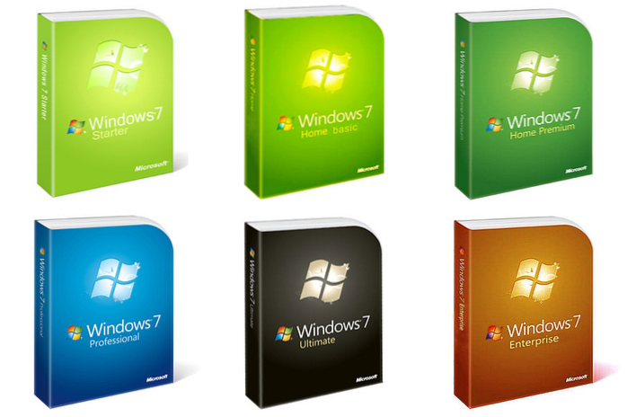 Windows 7 versioner