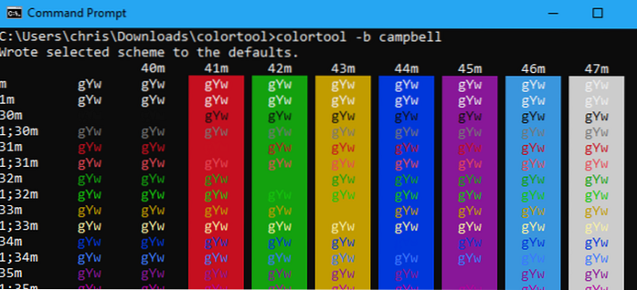 Windows Cmd Farbschema