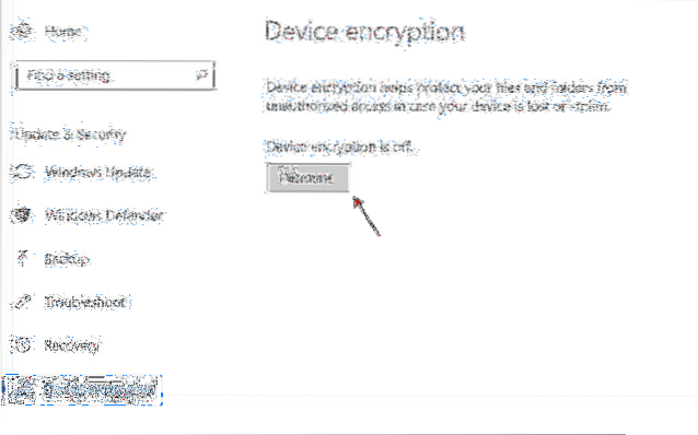 szyfrowanie urządzeń z systemem Windows