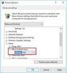 windows disable hibernation