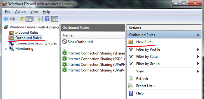 windows firewall blokkeringssite