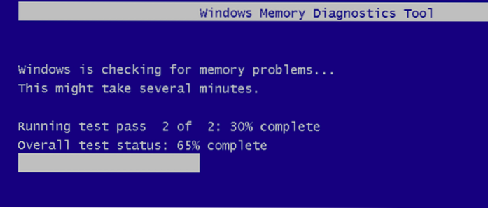 test de memorie Windows