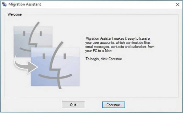 asistente de migración de windows big sur