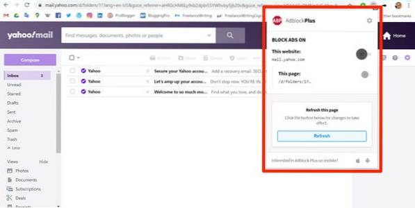 yahoo mail not working on windows mail