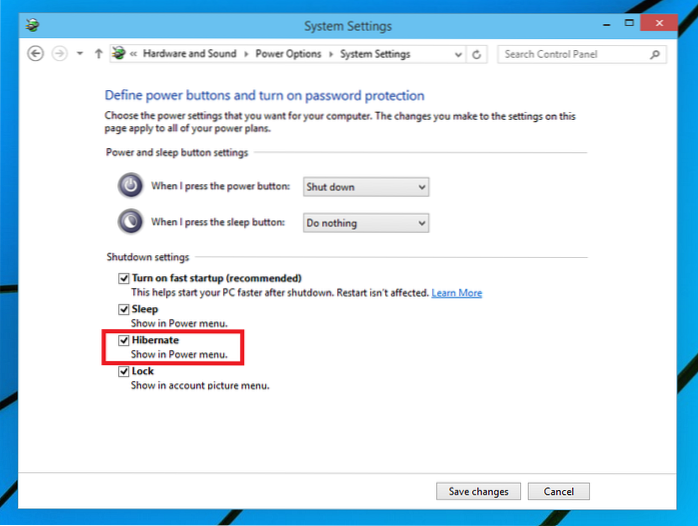add sleep to start menu windows 10