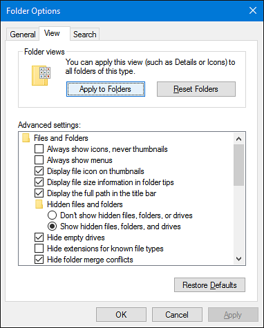 Esplora file avanzato di Windows 10
