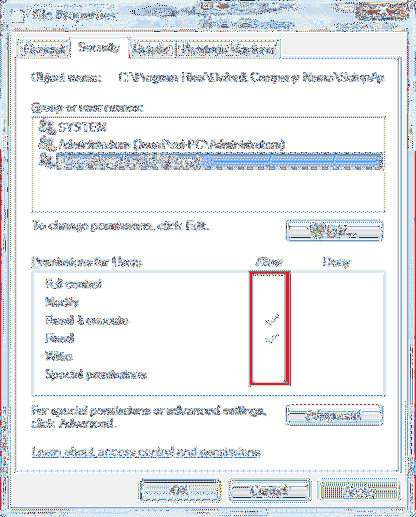 apptillatelser windows 7