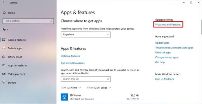 Apps und Funktionen im Vergleich zu Programmen und Funktionen
