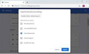 sikkerhetskopi av Google Chrome-historie og passord