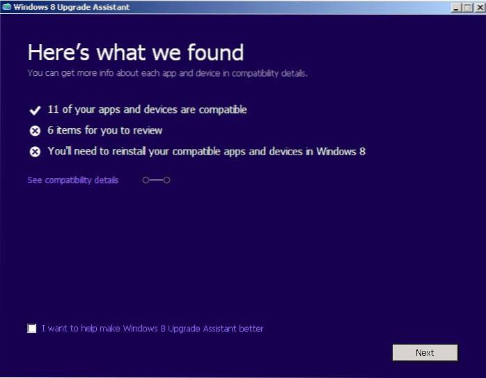 puis-je mettre à niveau Windows XP vers Windows 8