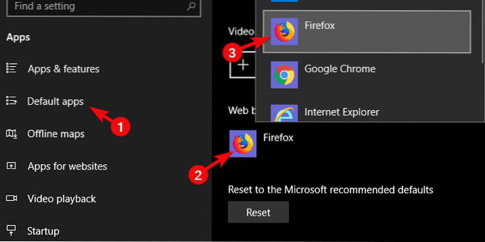 can t set firefox as default browser windows 10