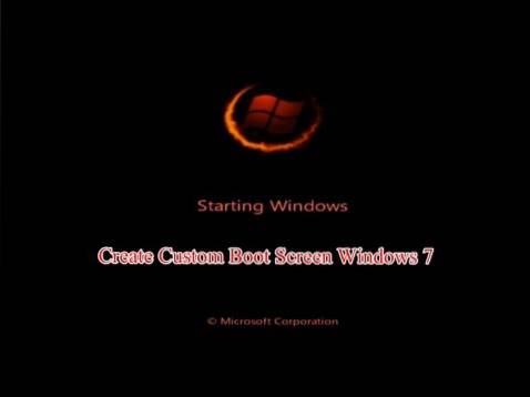 cambia la schermata di caricamento di Windows