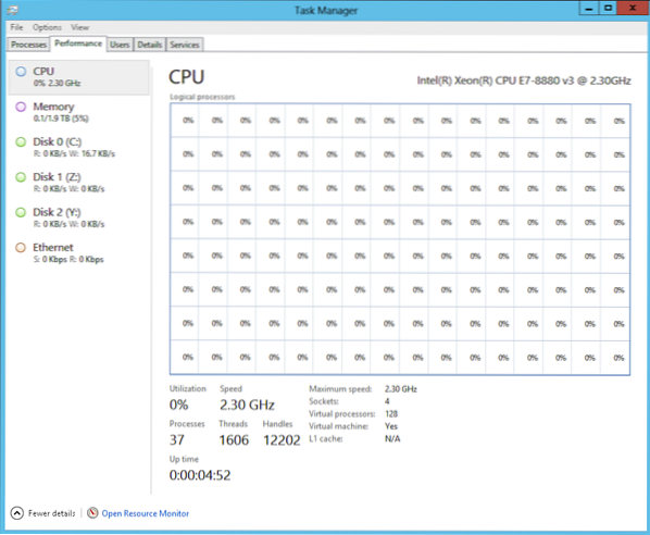 verificar janelas de nós de numa