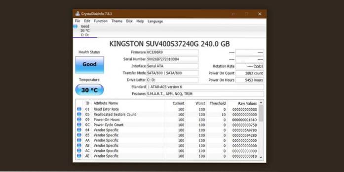 Überprüfen Sie die Gesundheit von nvme