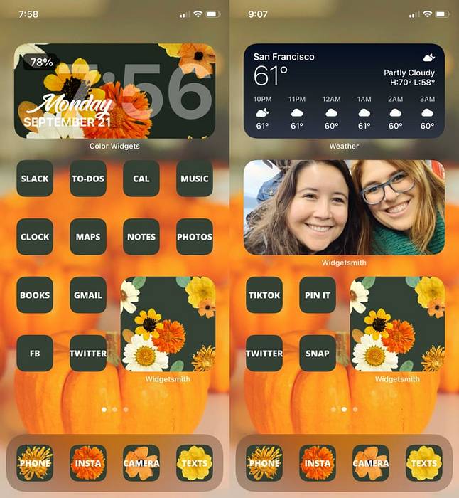 customize home screen